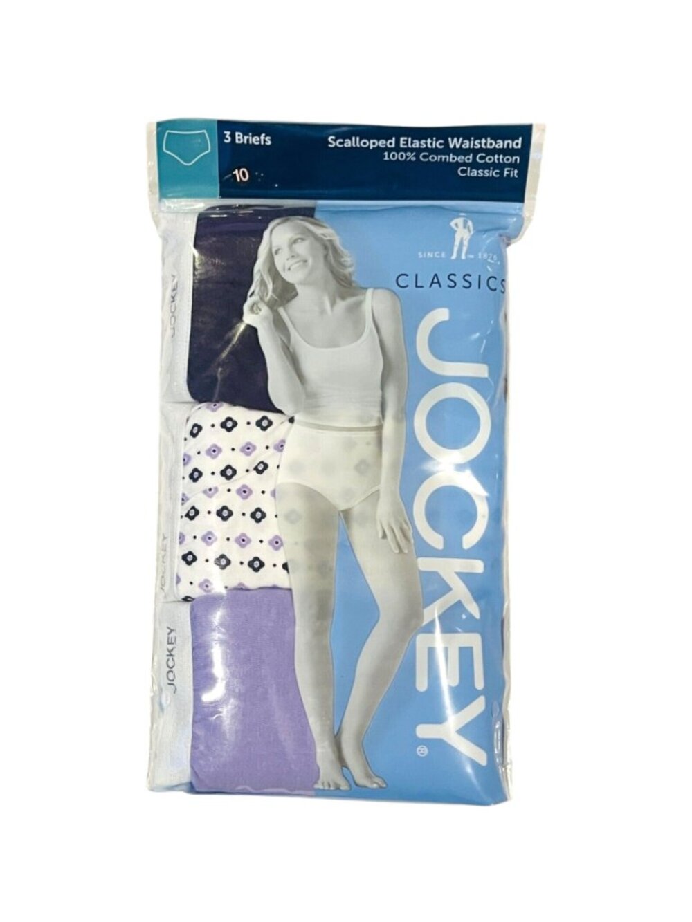 JOCKEY Classics Size 10 Briefs / 100% Combed Cotton / 3 Pack - LOT of 2 - Picture 3 of 5